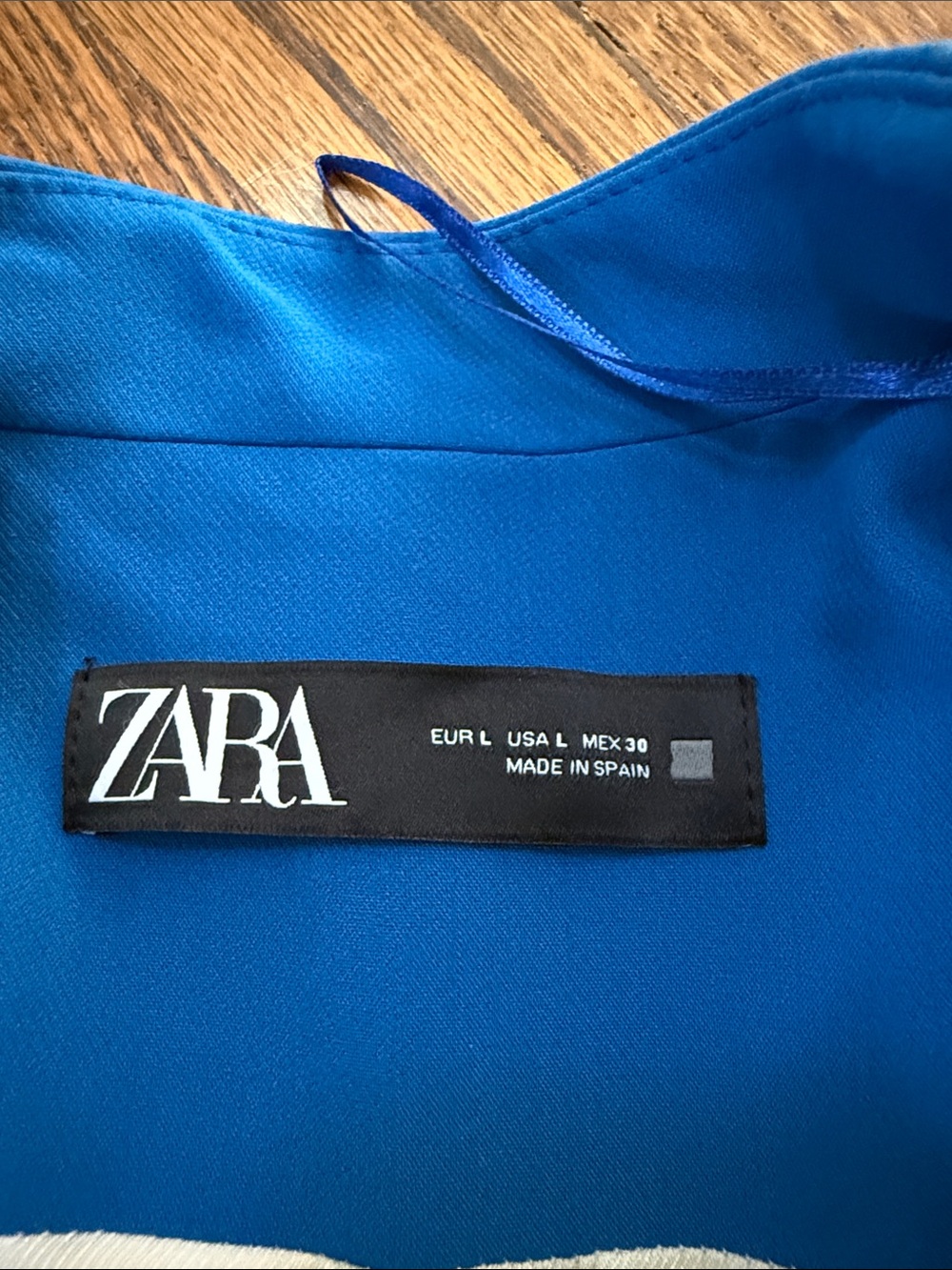 B45 Zara Bold Blue Tailored Women's Large Blazer and Trousers with Belt - Picture 5 of 10